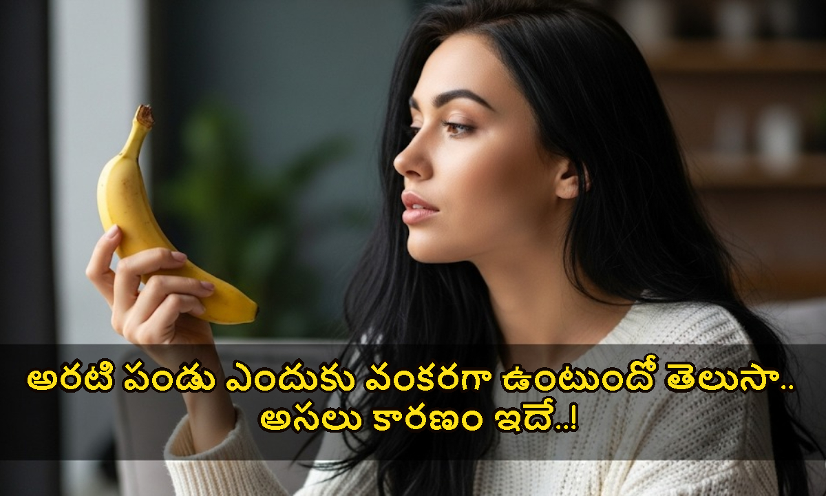 అరటి పండు ఎందుకు వంకరగా ఉంటుందో తెలుసా..  అసలు కారణం ఇదే..!