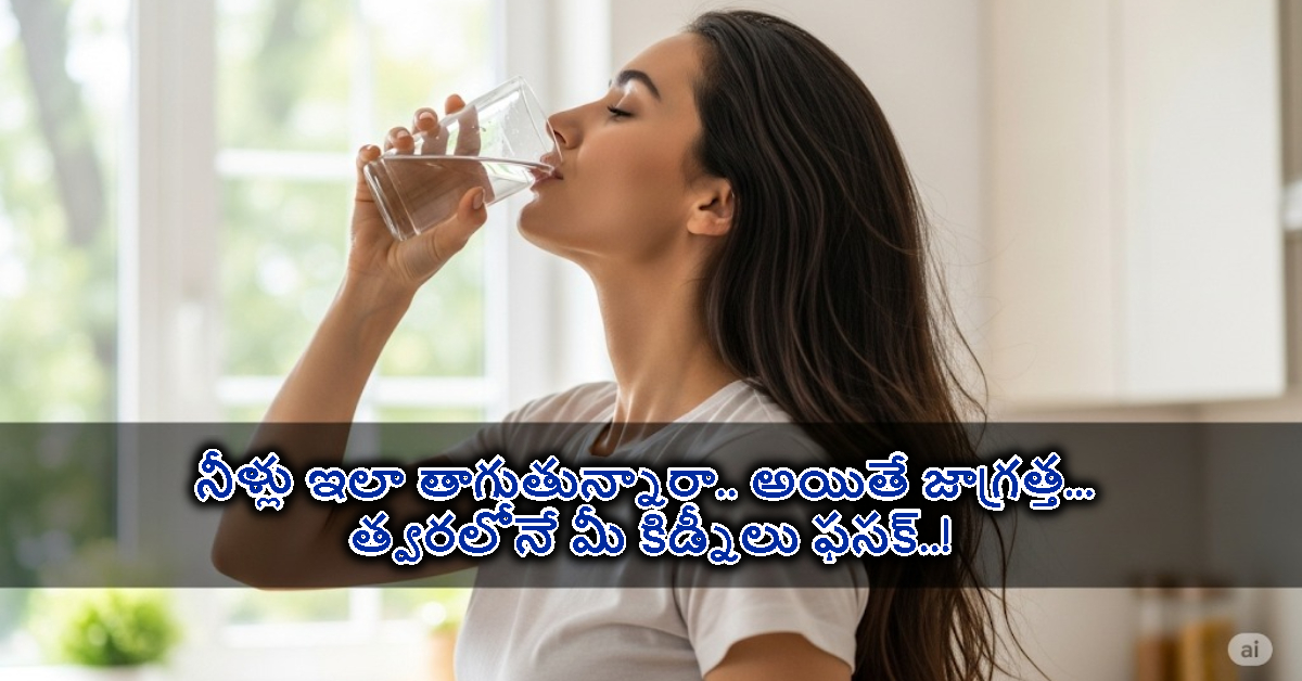 నీళ్లు ఇలా తాగుతున్నారా.. అయితే జాగ్రత్త.. త్వరలోనే మీ కిడ్నీలు ఫసక్..!