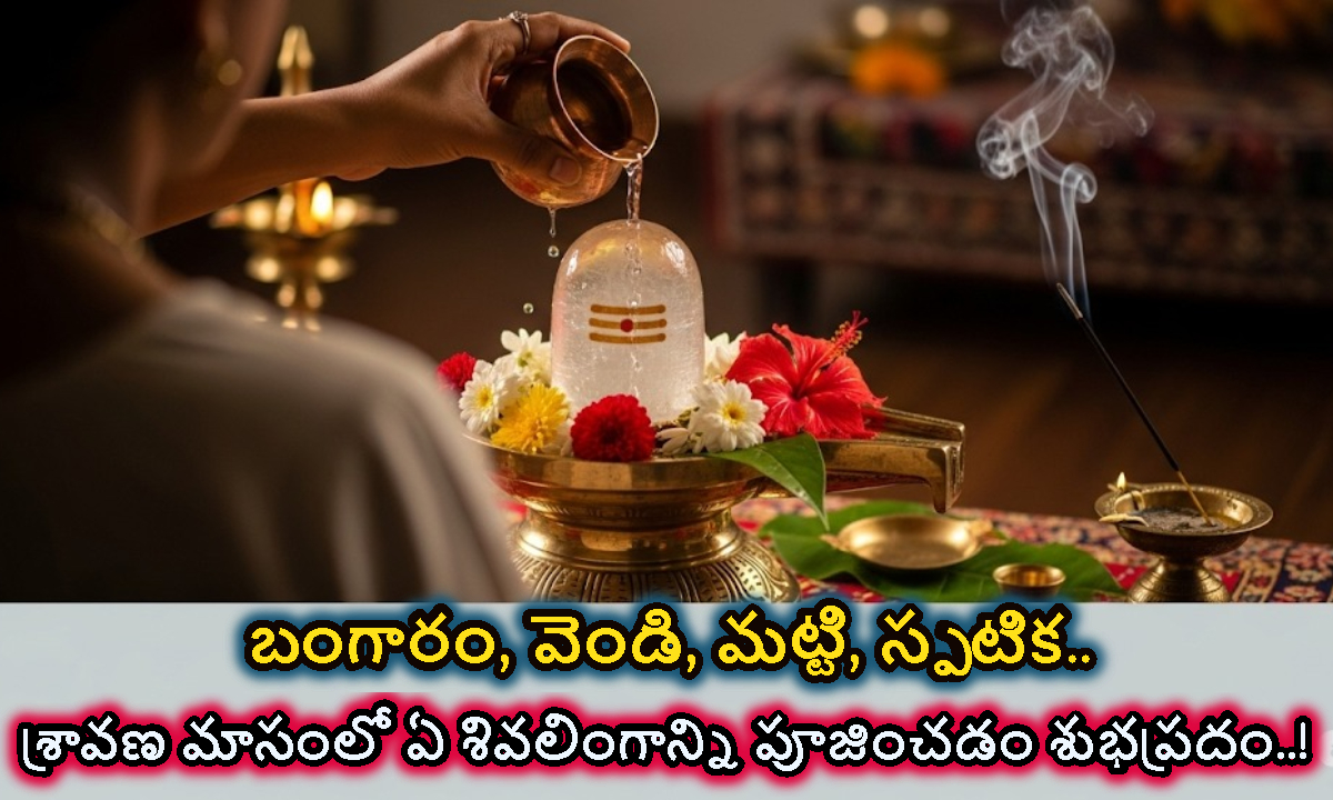 బంగారం, వెండి, మట్టి, స్పటిక.. శ్రావణ మాసంలో ఏ శివలింగాన్ని పూజించడం శుభప్రదం..!