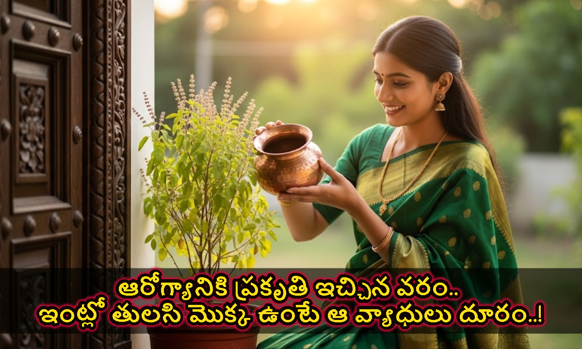 ఆరోగ్యానికి ప్రకృతి ఇచ్చిన వరం.. ఇంట్లో తులసి మొక్క ఉంటే ఆ వ్యాధులు దూరం..!