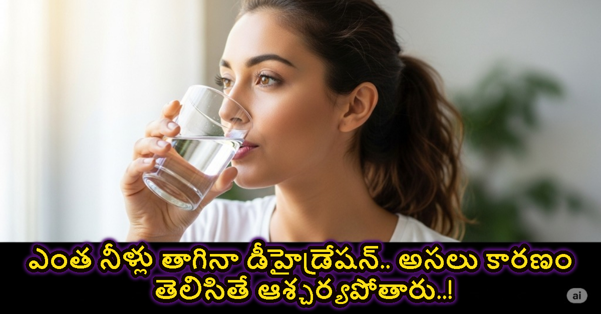 ఎంత నీళ్లు తాగినా డీహైడ్రేషన్.. అసలు కారణం తెలిసితే ఆశ్చర్యపోతారు..!