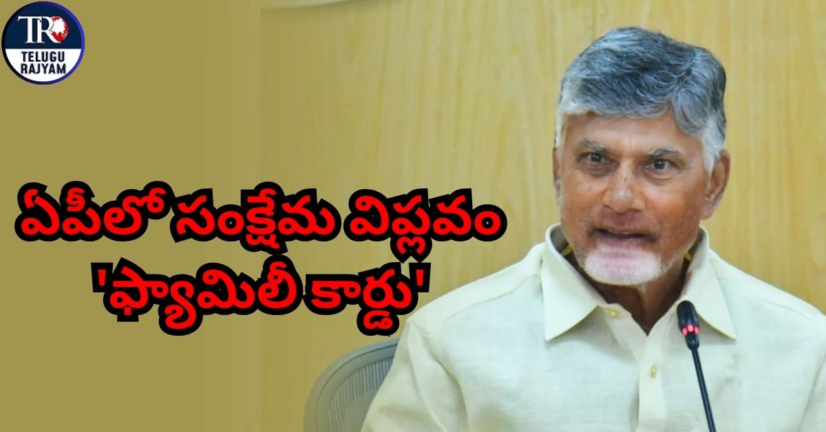Chandrababu: ఏపీలో సరికొత్త సంక్షేమ విప్లవం ప్రతి కుటుంబానికి ‘ఫ్యామిలీ కార్డు’ – సీఎం చంద్రబాబు
