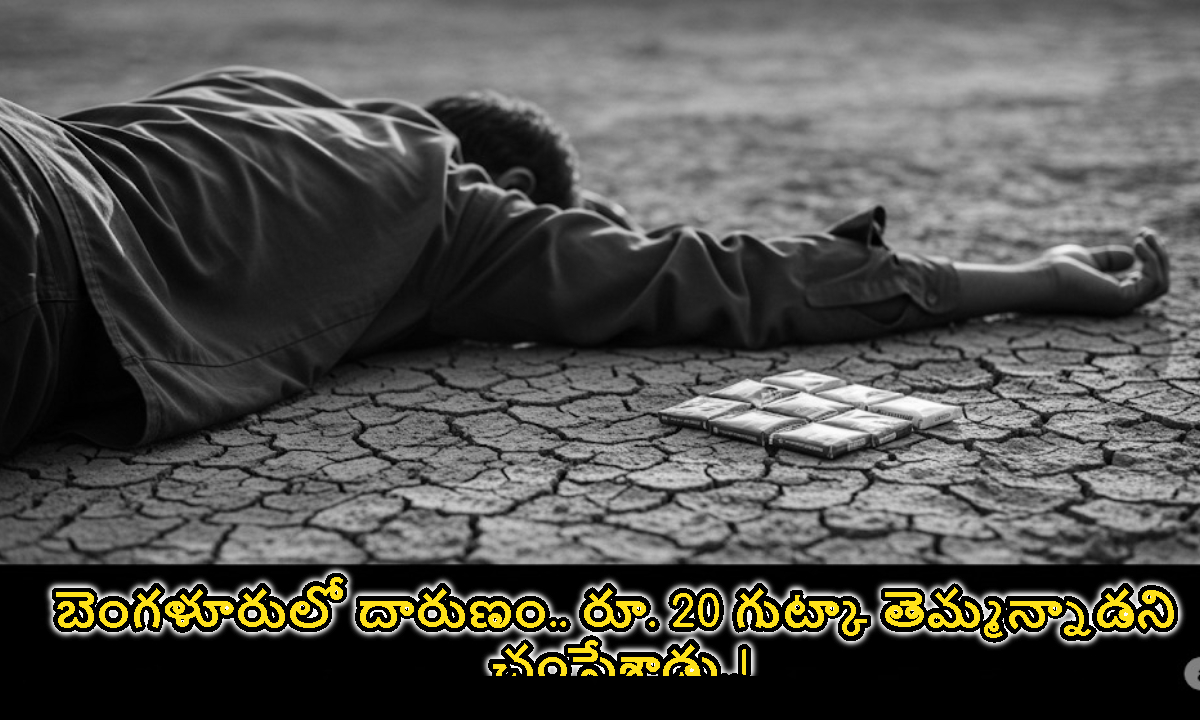 బెంగళూరులో దారుణం.. రూ. 20 గుట్కా తెమ్మన్నాడని చంపేశాడు..!
