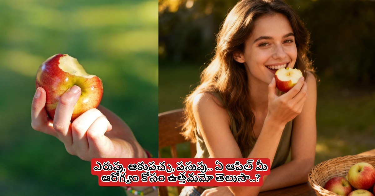 Apple: ఎరుపు, ఆకుపచ్చ, పసుపు.. ఏ ఆపిల్ మీ ఆరోగ్యం కోసం ఉత్తమమో తెలుసా..?