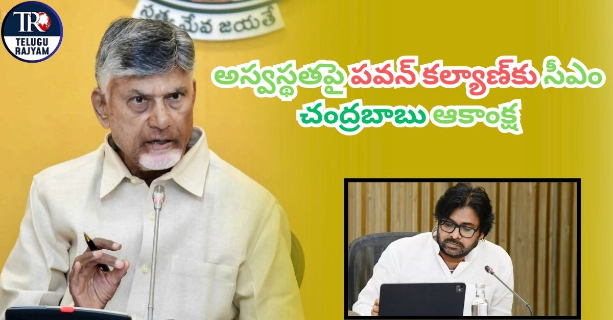 Chandrababu – Pawan: అస్వస్థతపై పవన్ కల్యాణ్‌కు సీఎం చంద్రబాబు ఆకాంక్ష