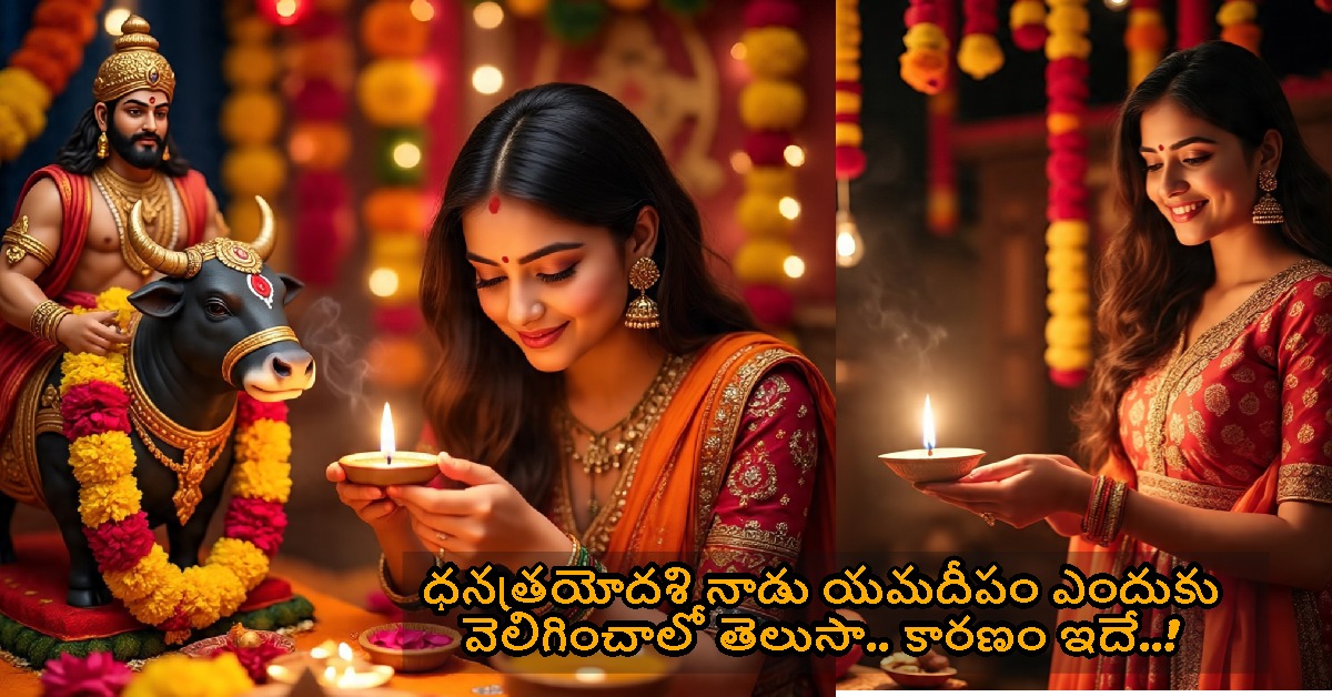 ధనత్రయోదశి నాడు యమదీపం ఎందుకు వెలిగించాలో తెలుసా.. కారణం ఇదే..!