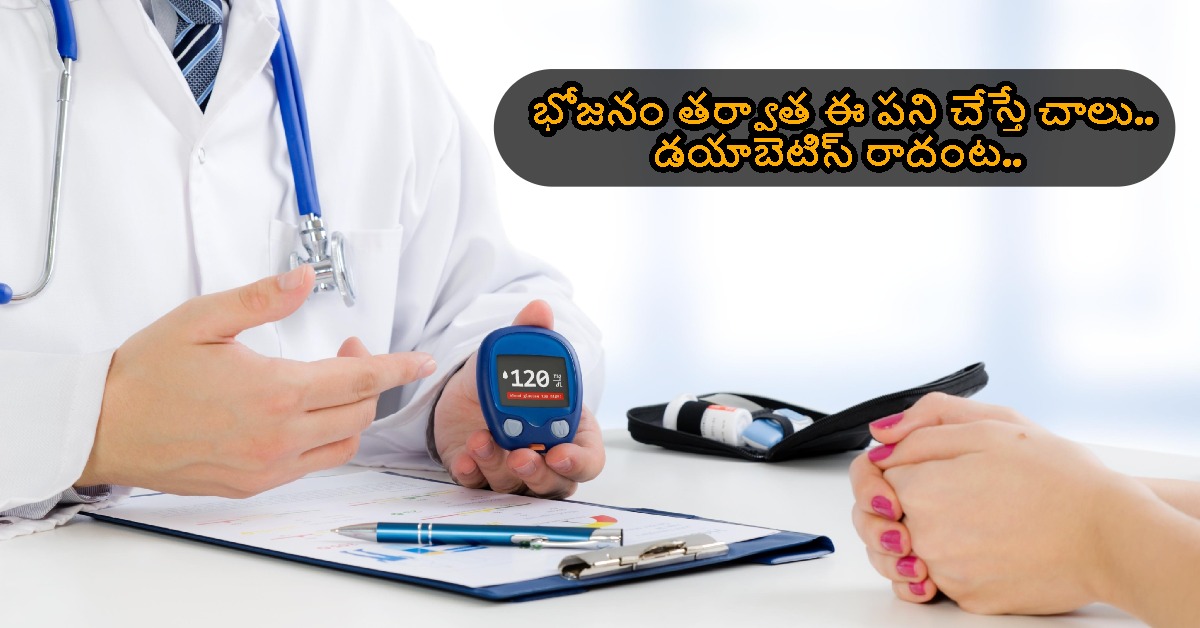 భోజనం తర్వాత ఈ పని చేస్తే చాలు.. డయాబెటిస్ రాదంట.. వైద్యులు చెబుతున్న సింపుల్ సీక్రెట్ ఇదే..!