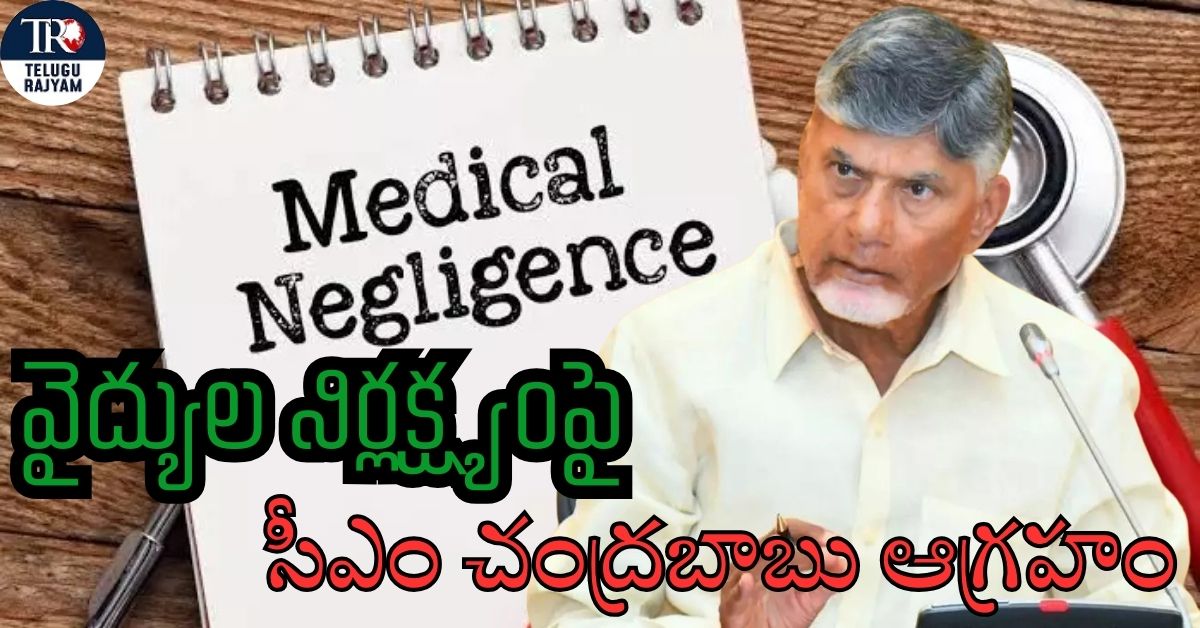 Chandrababu : వైద్యుల నిర్లక్ష్యంపై సీఎం చంద్రబాబు ఆగ్రహం
